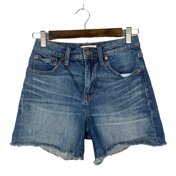 Madewell Medium Wash High Rise Denim Shorts 25 - Picture 2 of 6